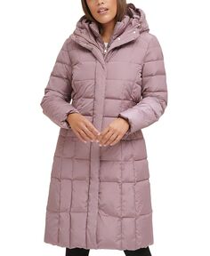 Женское пуховое пальто с лоскутным принтом Cole Haan, розовый