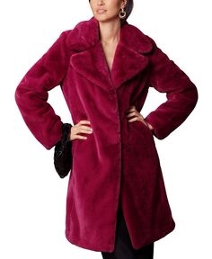 Женское пальто из искусственного меха Avec Les Filles, розовый