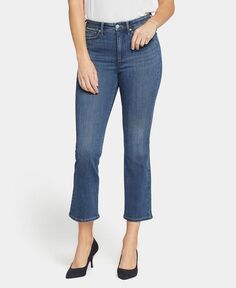 Женские узкие укороченные расклешенные джинсы из эластичного денима с высокой посадкой NYDJ, цвет Serendipity