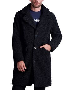 Мужское верхнее пальто оверсайз Paris Paris Karl Lagerfeld, черный