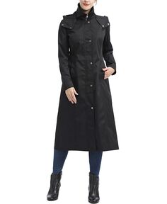 Женское водостойкое длинное пальто с капюшоном Brooke kimi + kai, черный