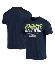 Мужская темно-синяя футболка Seattle Seahawks Joint Authentic Big Stage New Era, синий