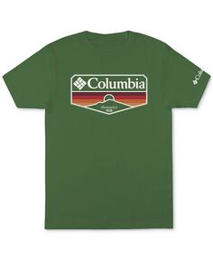 Мужская футболка Sandy с короткими рукавами и логотипом Columbia, зеленый