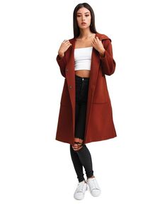 Женское пальто большого размера из смесовой шерсти Belle &amp; Bloom, цвет Caramel