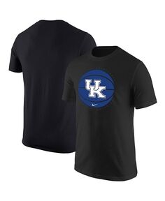 Мужская черная футболка с логотипом баскетбольной команды Kentucky Wildcats Nike, черный