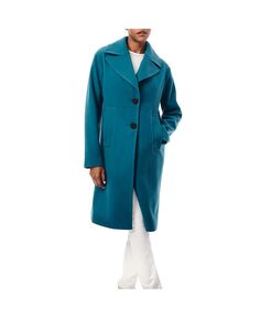 Женское полушерстяное пальто оверсайз с воротником Bernardo, синий