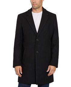 Мужское однобортное пальто на двух пуговицах Sam Edelman, черный