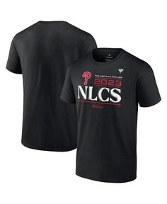 Мужская черная футболка с логотипом Philadelphia Phillies 2023 Division Series Winner Locker Room Fanatics, черный