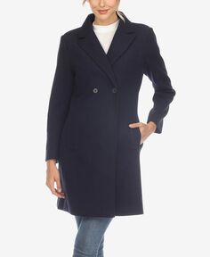 Женское классическое пальто-ходок White Mark, синий
