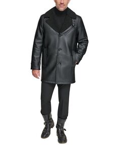 Мужское верхнее пальто Condore из искусственной овчины Marc New York, черный