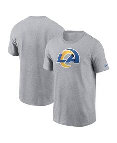Мужская серая футболка с логотипом Los Angeles Rams Essential Nike, серый