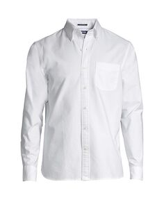 Мужская оксфордская рубашка традиционного кроя Sail Rigger Lands&apos; End, белый