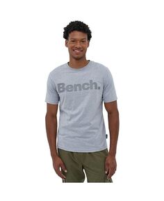 Мужская футболка с логотипом Worsley в тон Bench, цвет Grey marl