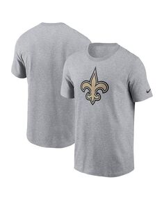 Мужская серая футболка с логотипом New Orleans Saints Essential Nike, серый
