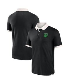 Мужская черная рубашка-поло второго периода с фирменным логотипом Austin FC Fanatics, черный