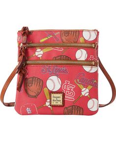Женская сумка через плечо St. Louis Cardinals Game Day с тройной молнией Dooney &amp; Bourke, красный