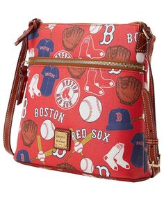 Женская сумка через плечо Boston Red Sox Game Day Dooney &amp; Bourke, красный