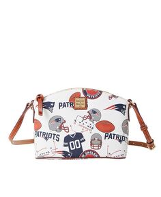Женская сумка через плечо Suki Game Day New England Patriots Dooney &amp; Bourke, белый