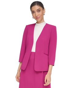 Женский пиджак с открытым передом и рукавами 3/4 Calvin Klein, розовый