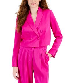Женский укороченный двубортный пиджак Sigrid Lucy Paris, розовый