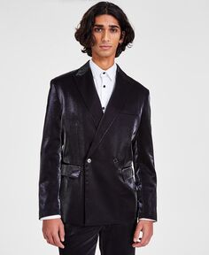 Мужской приталенный пиджак Finn с острыми лацканами I.N.C. International Concepts, черный