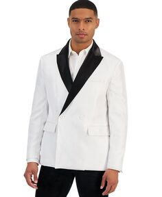 Мужской приталенный пиджак Finn с острыми лацканами I.N.C. International Concepts, белый