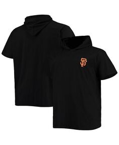 Мужская черная футболка с капюшоном из джерси San Francisco Giants Big and Tall с короткими рукавами Profile, черный