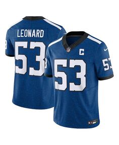 Мужская футболка Shaquille Leonard Royal Indianapolis Colts Indiana Nights Alternate Vapor FUSE Limited Nike, синий