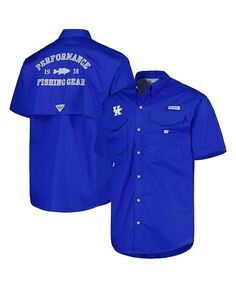 Мужская рубашка на пуговицах Royal Kentucky Wildcats Bonehead Columbia, синий