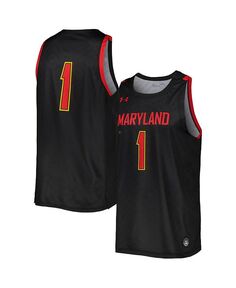 Мужская черная баскетбольная майка Maryland Terrapins Replica Under Armour, черный