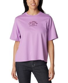 Женская хлопковая футболка North Cascades Columbia, фиолетовый