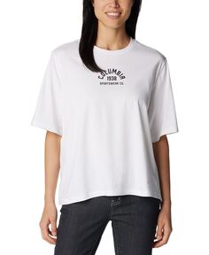 Женская хлопковая футболка North Cascades Columbia, белый