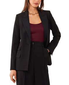 Женский пиджак-смокинг прямого кроя на одной пуговице 1.STATE, черный