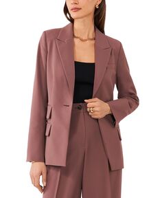 Женский пиджак-смокинг прямого кроя на одной пуговице 1.STATE, фиолетовый