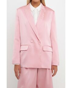 Женский драпированный пиджак English Factory, розовый
