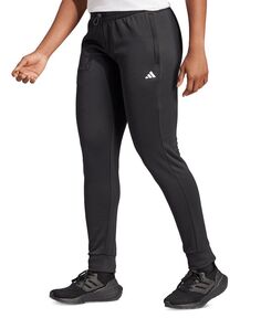Женские игры и усилители; Влагоотводящие брюки для бега из флиса Gogger adidas, черный