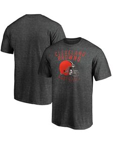 Мужская темно-серая футболка с логотипом Cleveland Browns Showtime Majestic, серый