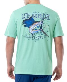 Мужская футболка с графическим карманом и логотипом Catch And Release Offshore Guy Harvey, синий
