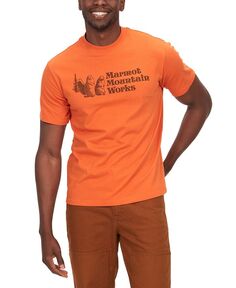 Мужская футболка с короткими рукавами и логотипом Mountain Works Marmot, оранжевый