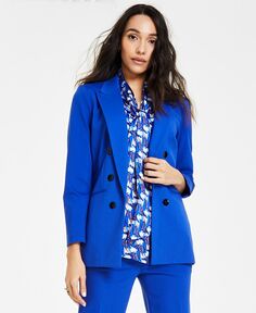 Женский компрессионный двубортный пиджак Bar III, синий