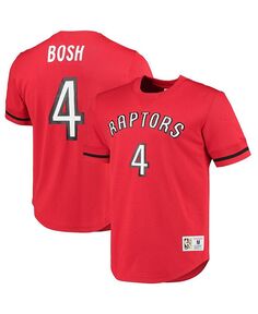 Мужская красная футболка Chris Bosh Toronto Raptors 2003 с сетчатым именем и номером Mitchell &amp; Ness, красный