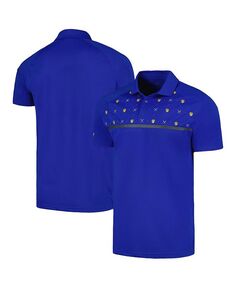 Мужская рубашка-поло реглан Royal Milwaukee Brewers Sector Batter Up LevelWear, синий