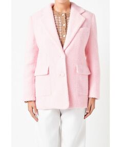 Женский пиджак на мягких пуговицах endless rose, розовый