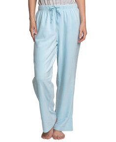 Женские 2 шт. Пижамные брюки из эластичного флиса для отдыха Hanes, синий
