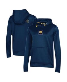 Женский темно-синий пуловер с капюшоном Notre Dame Fighting Irish 2023 Sideline Performance Under Armour, синий