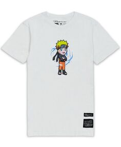 Мужская футболка с рисунком Чиби Наруто Reason, белый