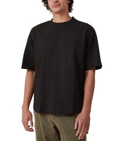 Мужская футболка с короткими рукавами и короткими рукавами Box Fit COTTON ON, черный