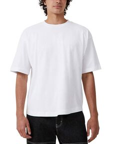 Мужская футболка с короткими рукавами и короткими рукавами Box Fit COTTON ON, цвет White