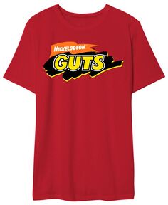 Мужская футболка Nickelodeon с рисунком Guts AIRWAVES, красный