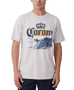 Мужская футболка свободного кроя Corona Premium Premium COTTON ON, цвет Iced Lilac, Corona - Sunset